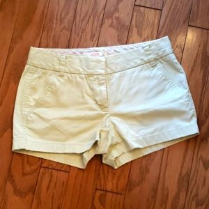 J.Crew light green 3" chino shorts